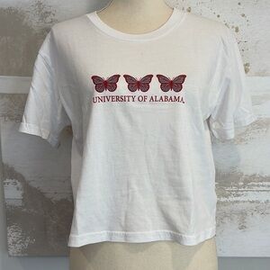 University of Alabama Butterfly Cropped Tee